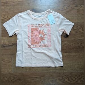 Billabong Big Girls Sun Flare T-Shirt Soft Peach XS NWT